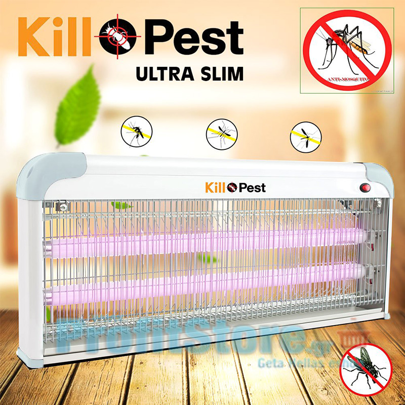 Ultra Slim Ηλεκτρικό Εντομοκτόνο 40 Watt ( 2 x 20W ) Kill Pest - Εντομοπαγίδα Αντικουνουπικό